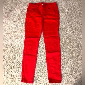 LC Lauren Conrad Red Denim Jeans